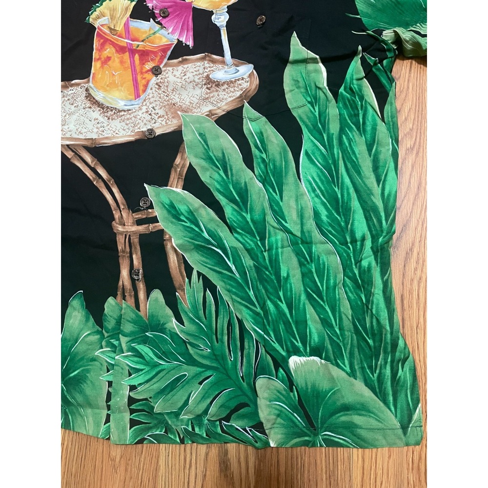 Tori Richard Hawaiian Shirt Mens Extra Large Cocktail Print Short Sleeve - Picture 7 of 11